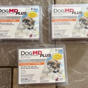 Dog MD Plus Flea and Tick Treatment 9 month supply 5to22lbs